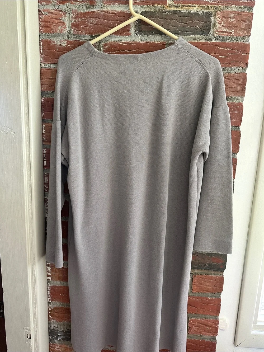 J. Crew Light Gray Knit Tunic Top